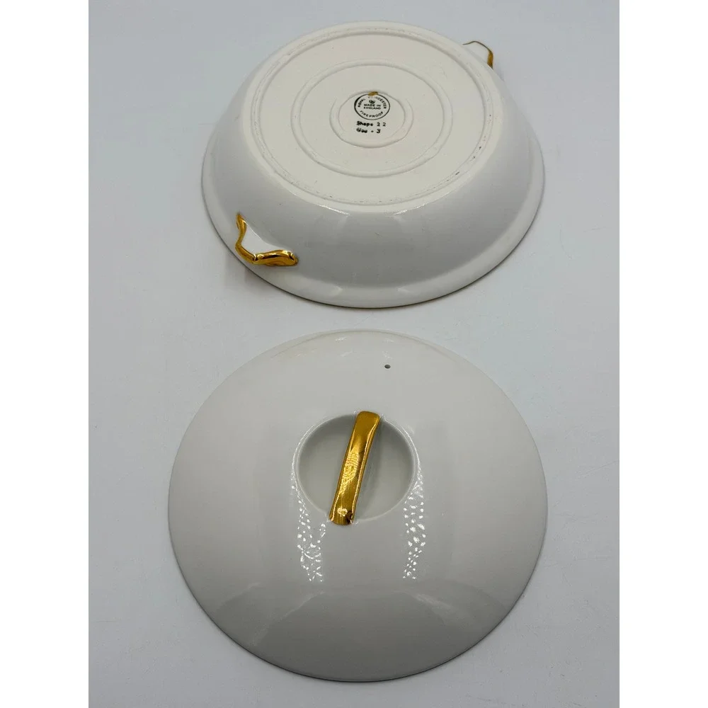 Royal‎ Worcester Evesham Gold Covered Casserole Dish Shape 22 Size 3